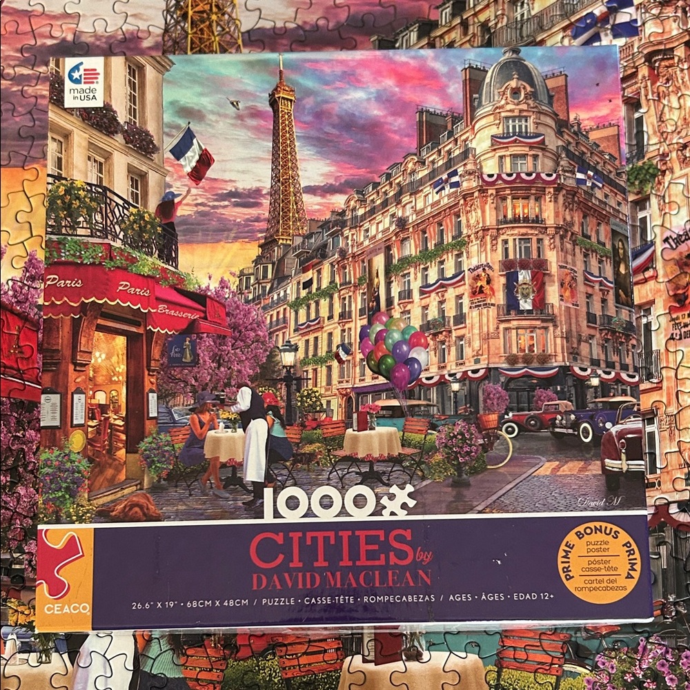 Paris, France - Cities by David MacLean 1000-Piece Ceaco Jigsaw Puzzle
